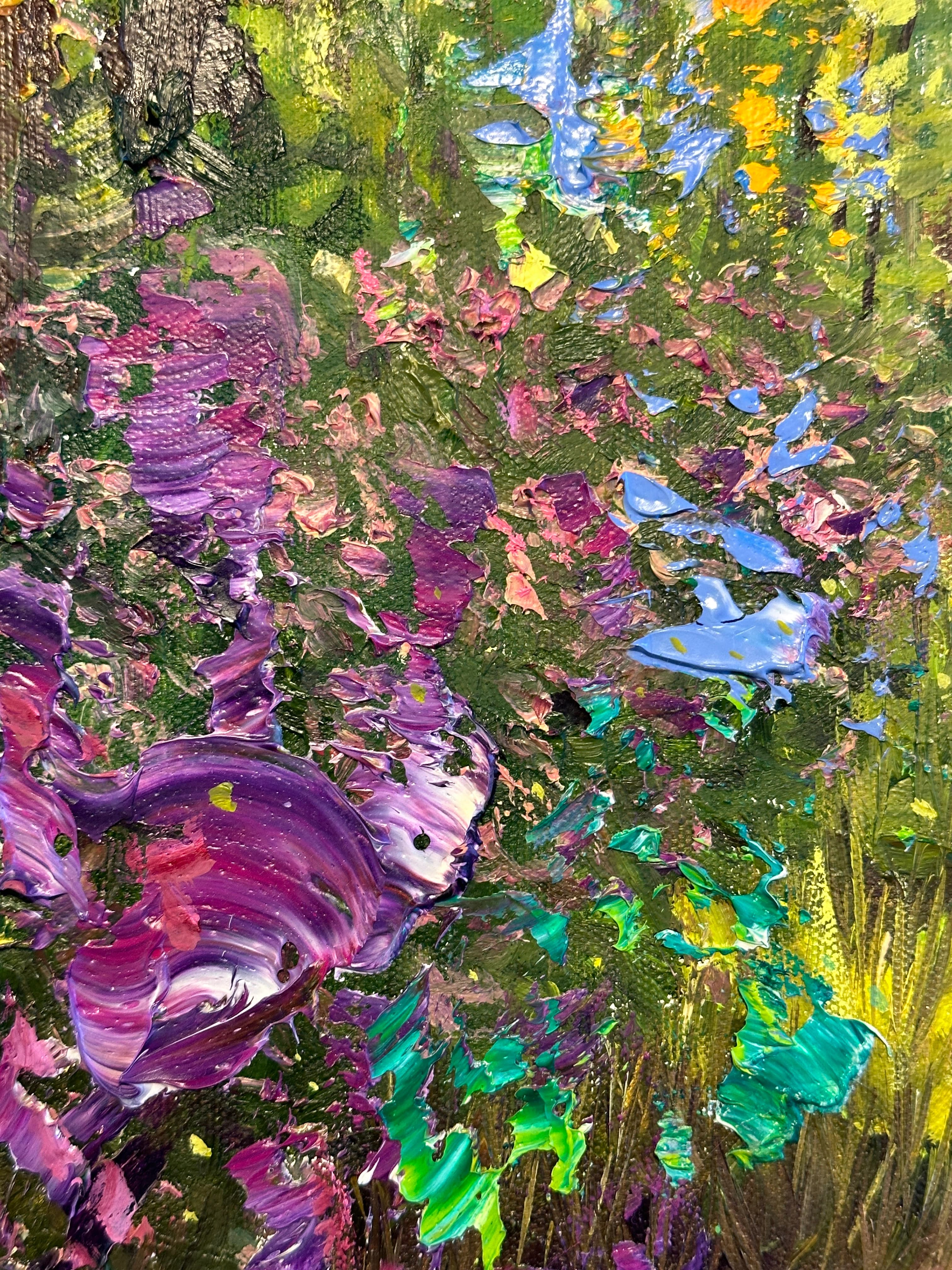 Walking to the light oil painting detail Reyhan Uyanik