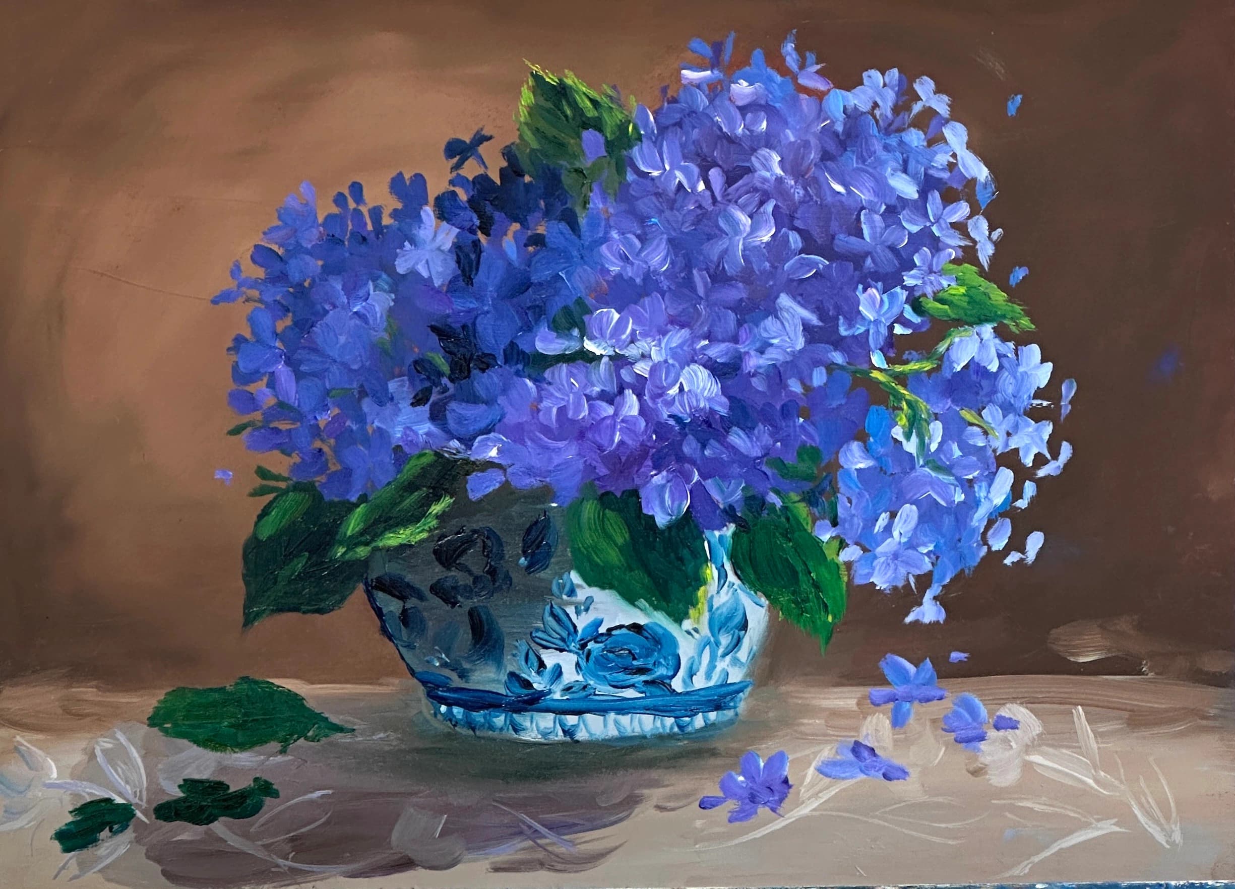 flower still life Oil Painting by Reyhan Uyanik