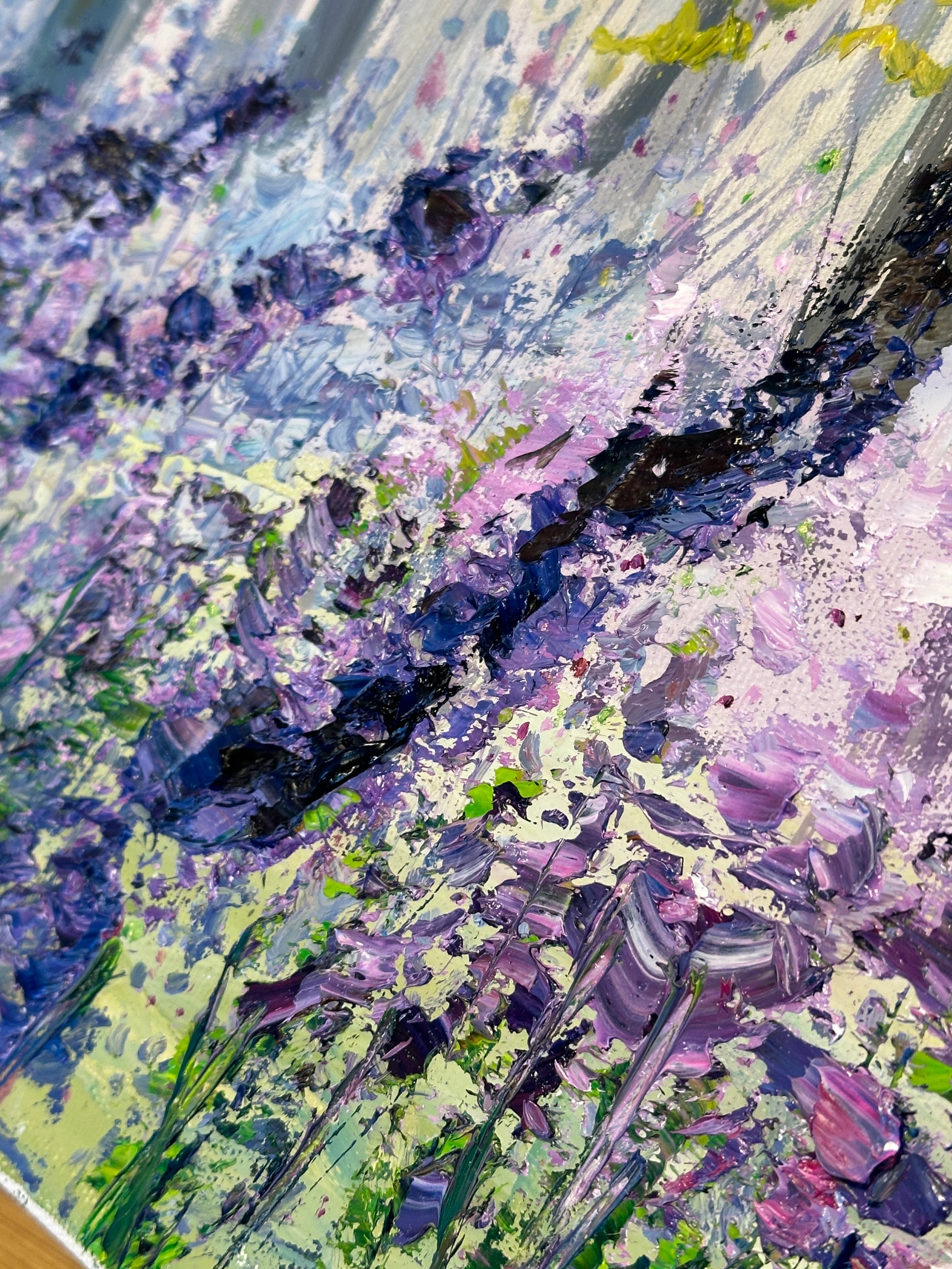 Bluebell Forest Oil Painting Reyhan Uyanik