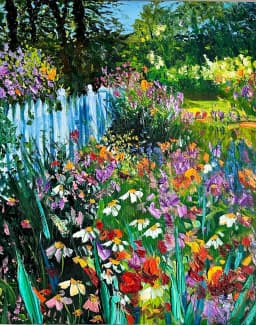 East Coast Garden painting Oil Painting Reyhan Uyanik