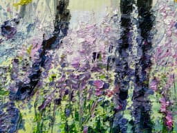 Bluebell Forest Oil Painting Reyhan Uyanik